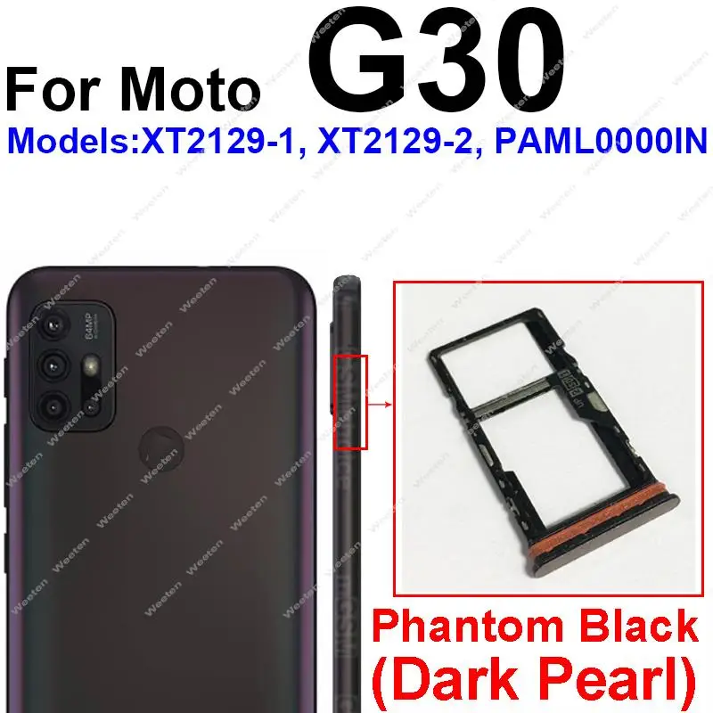 Sim Card Tray Slot Holder for Motorola Moto G10 G20 G30 G50 G60 G60S G50 5G sim card tray holder