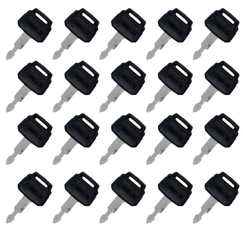 20Pcs Ignition Key K250 2420WL2420 Compatible with Kobelco Excavator SK-8 SK200-3 SK200-5 SK200 Compatible with Kawasaki