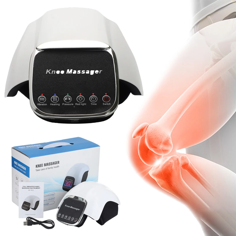 Electric Heating Knee Protective Leg Joint Infrared Therapy Vibrator Arthritis Physiotherapy Pain Relief Leg joint care tools
