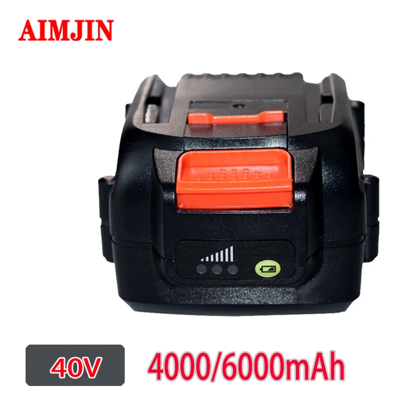 

40V 4.0AH 6.0AH New Replacement Portable Rechargeable Lithium-ion Large-Capacity Battery, Suitable for Power Tool WORX