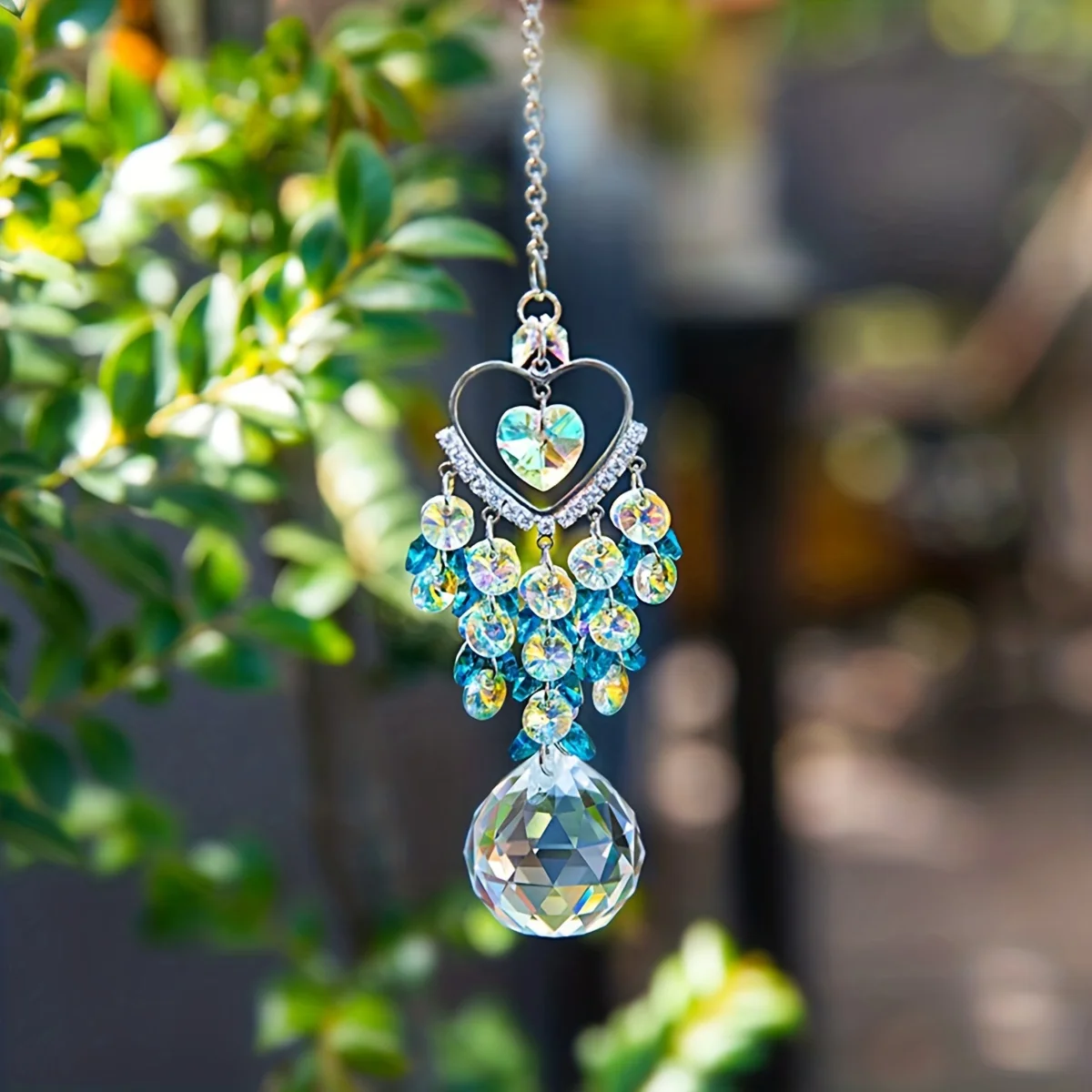 Sun Catcher Sun Catchers Crystal Pendant 1pc satellite diamond crystal sun catcher prism ball pendant car hanging home decor pendants