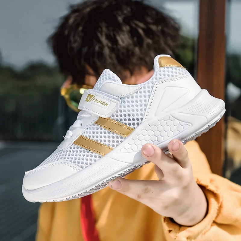 

Kids Fashion Sneakers for Boys Girls Mesh Tennis Shoes Breathable Sports Running Shoes Lightweight Children Casual Walking Shoes