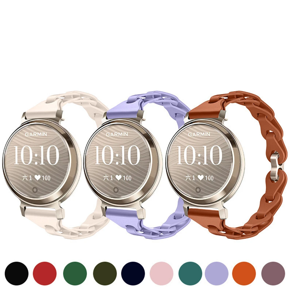 

DIY модный вырезанный ремешок для часов GARMIN Lily2 силиконовый креативный браслет