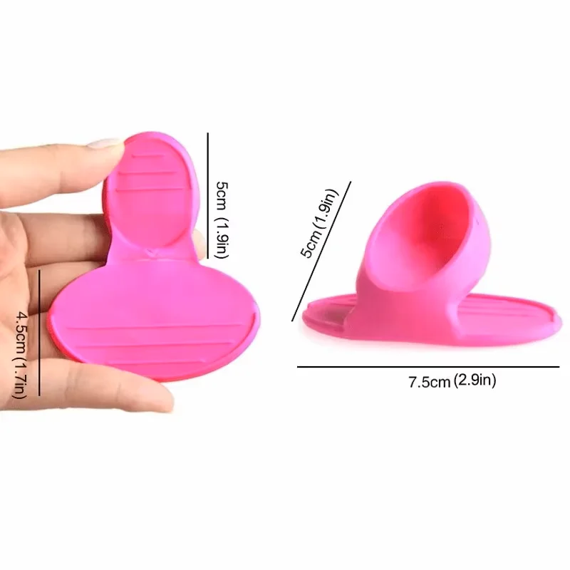 Silicone Gloves Oven Heat Insulated Finger Gloves Cooking Tool 2/4pcs