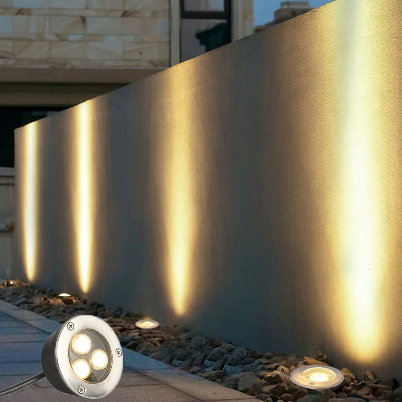 

Pool Thin IP67 Waterproof led light Garden Underground 3W 6W 9W Outdoor Buried Garden Path Spot Recessed Lighting 220V DC12V 24V