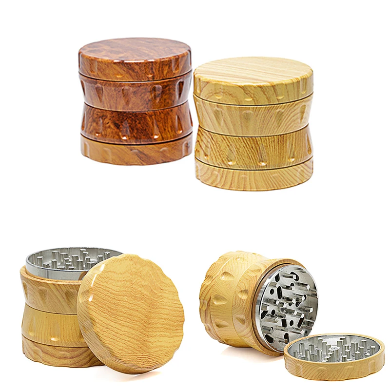 

Creative Wooden-Resin Tobacco Grinder with Filter 52mm/63mm Zinc Alloy Smoke Grass Spice Dry Herb Crusher Smoking Accessories