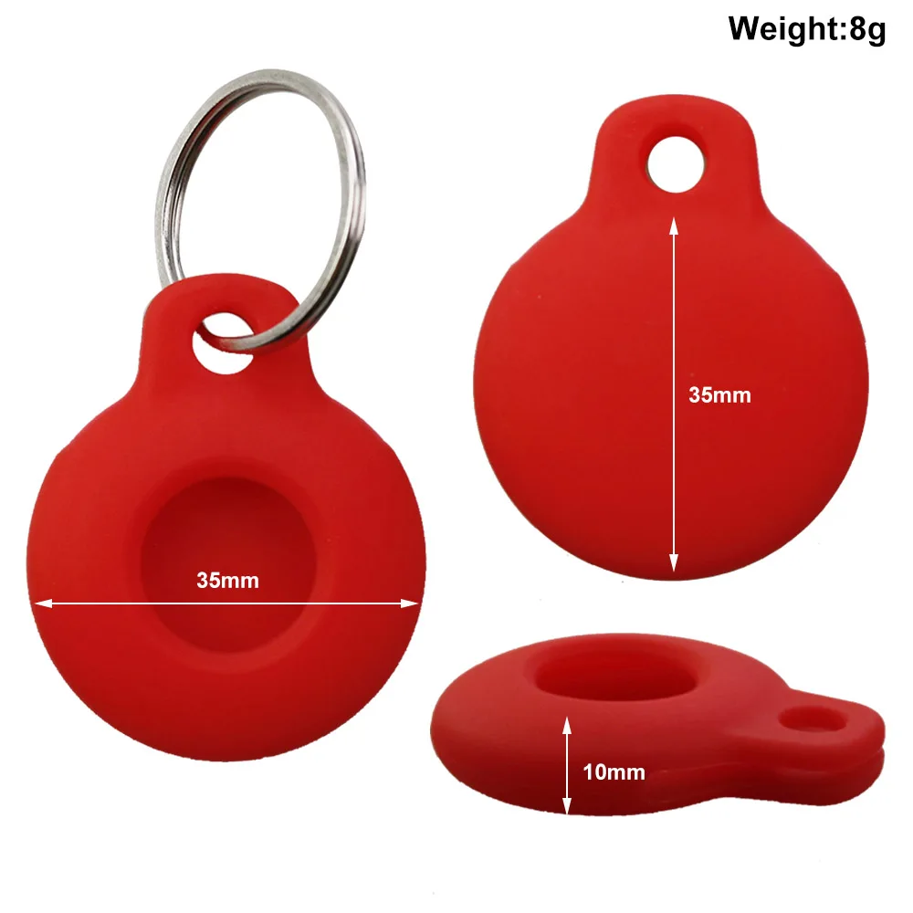 1PC Silicone AirTags Protective Case Keychain
