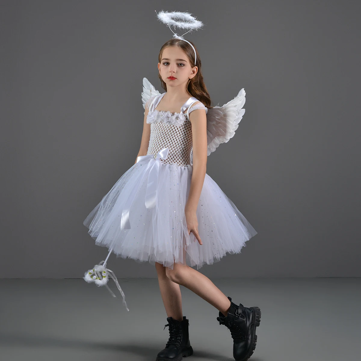 Sparkling White Angel Tutu Costume for Girls Princess Fairy Cosplay Dress with Wings Halloween Costumes for Kids Girl Clothing - AliExpress 1501 Sparkling White Angel Tutu Costume for Girls Princess Fairy Cosplay Dress with Wings Halloween Costumes for Kids Girl Clothing - AliExpress 1501