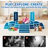10PCS Modular Kids Play Couch 10 in 1 Toddler Couch for Playing, Creativing Sleeping, Indoor Kids Sofa for Boys and Girls (Blue) 6
