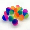 Elastic Ball Candy Color Rubber Jump Ball Dual Color Matte Solid Elastic Ball Rainbow Colorful Floating Water Ball Fun Ball Toy 2