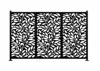 High Quality Outdoor Metal Black Privacy Fence Screen 2
