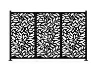 High Quality Outdoor Metal Black Privacy Fence Screen 2