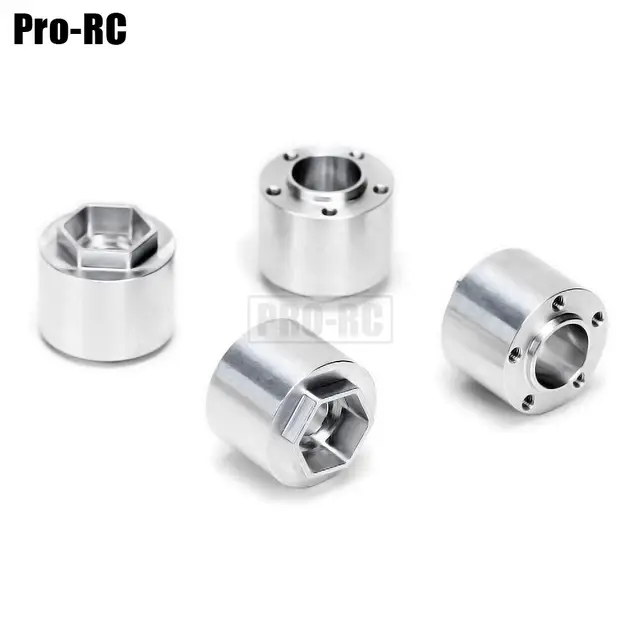 QUARKZMAN 4Pcs Adaptateurs De Moyeu Hexagonal De Roue De 12 Mm, Combinaison D'Extension En Aluminium De 20 Mm Avec Écrou De Verrouillage Pour Pièces De Voiture De Crawler Rc 1/10, Violet