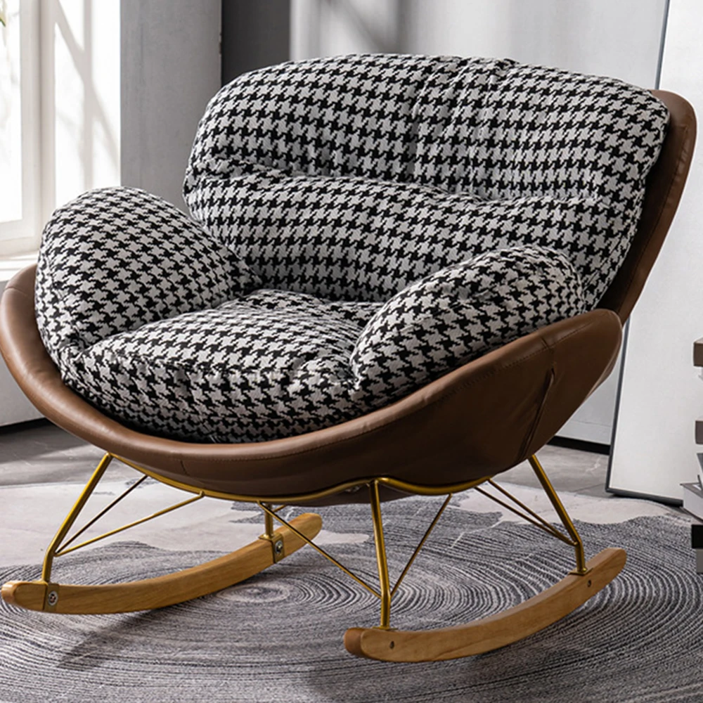 Lazy Sofa,Penguin Rocking Chair,Living Room Light Luxury Single ButterflyChair,Recliner Simple Modern Home Balcony Leisure Chair
