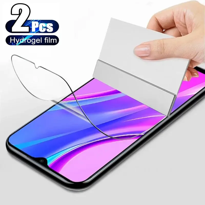 

2Pcs Hydrogel Film for Xiaomi Poco C40 C55 X3 NFC F3 F5 X4 Pro M5S Screen Protectors for Redmi A1 Note 12 12S 12 11S 9 SE Pro