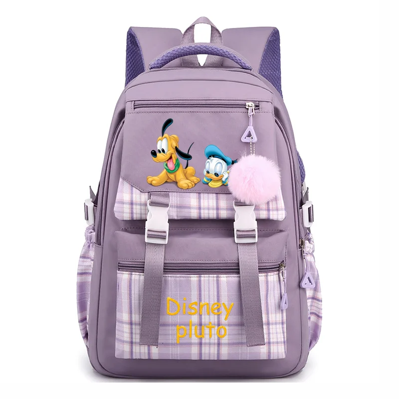 

Disney Pluto Mickey Fashion Women's Bag Backpack Children Student Teenager Schoolbag Boys Girls Knapsack Travel Rucksack