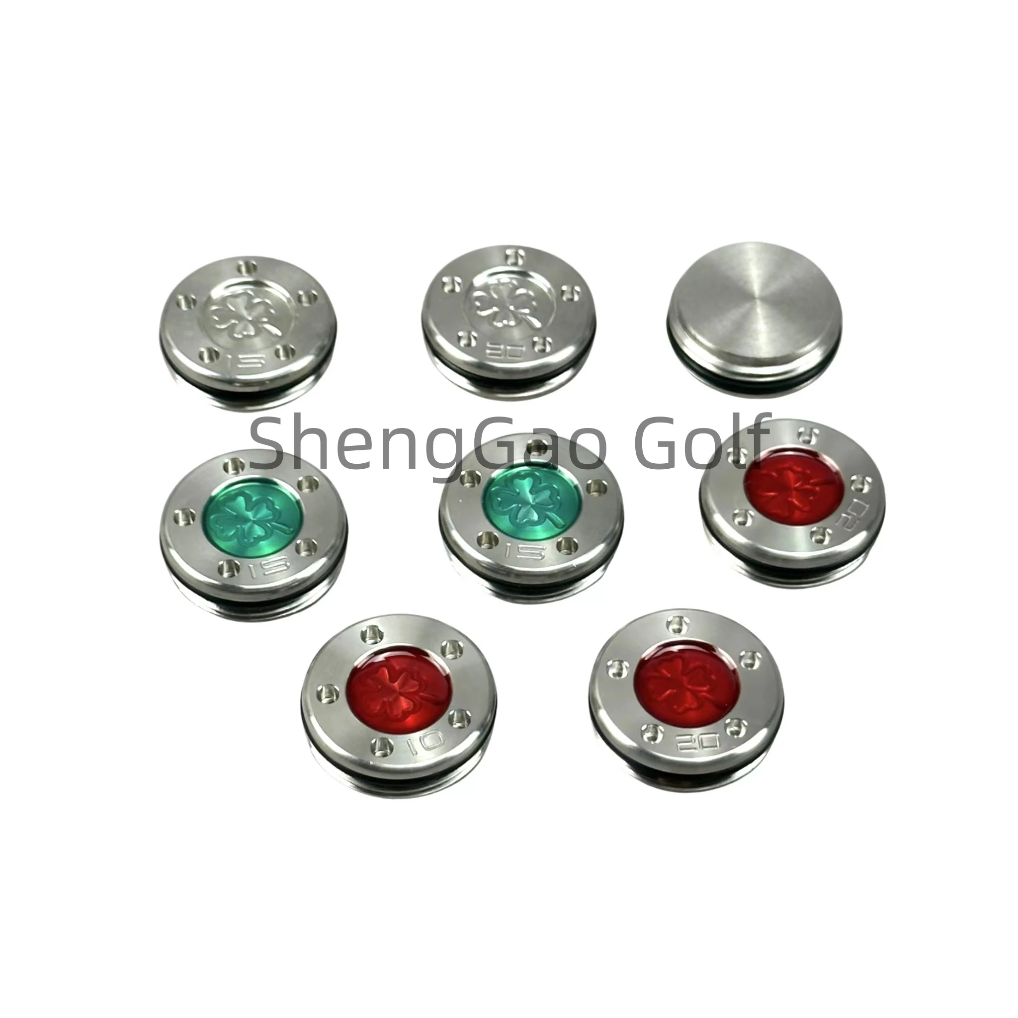 2 Pz, 5G/10G/15G/20G/25G/30G/35G/40G Verde Fortunato Quadrifoglio Trifoglio Pesi Per Titleist Scotty Cameron Putters.