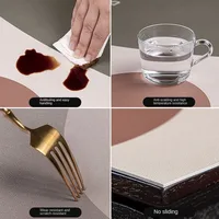 Nappe de Table en verre souple, motif marbre noir et blanc, Texture cuir, tapis de couverture de Table, décoration de cuisine, de maison, de salon, nouvel arrivage 6