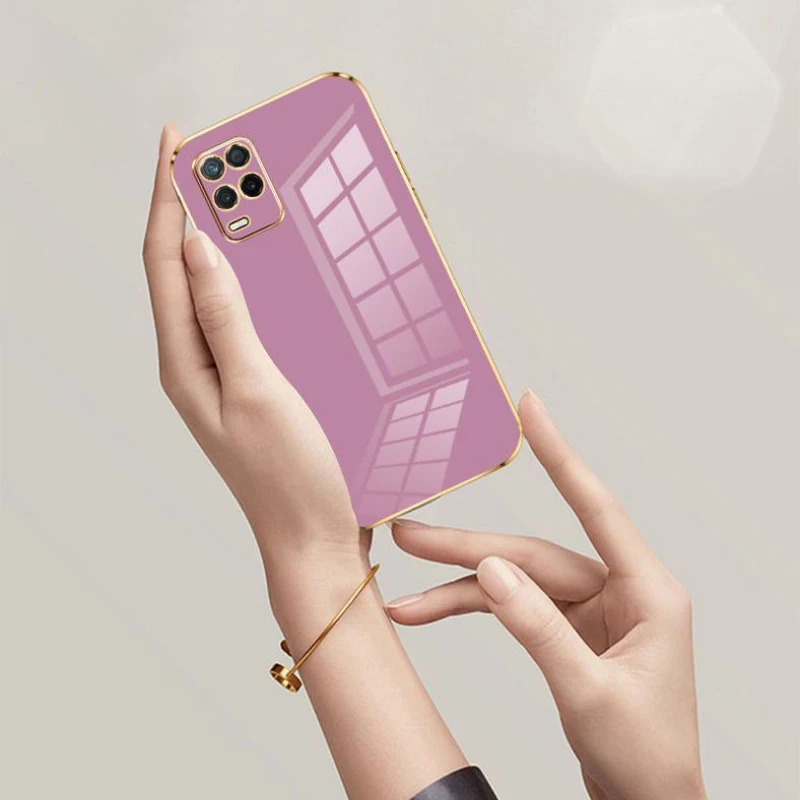 Luxury Square Plating Shockproof Back Cover