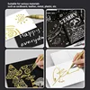 10/4/6pcs Brush Metallic Marker Pens Gold Silver Color Permanent Art Marker For Manga Crafts Scrapbooking School Stationery 4