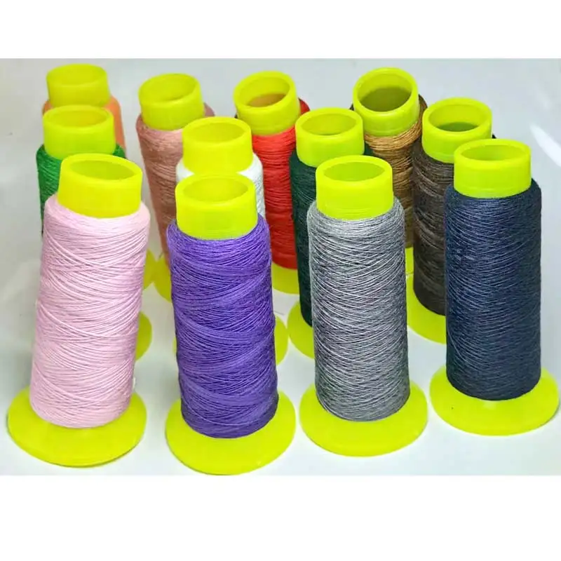16Pcs 20s/3 100% Polyester Three Thick Sewing Thread Jeans Thread Hand  Stitching Canvas Coarse Cloth Denim Thread