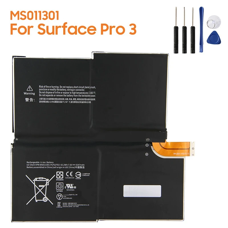 Replacement Battery Ms011301 G3hta005h G3hta009h For Microsoft Surface