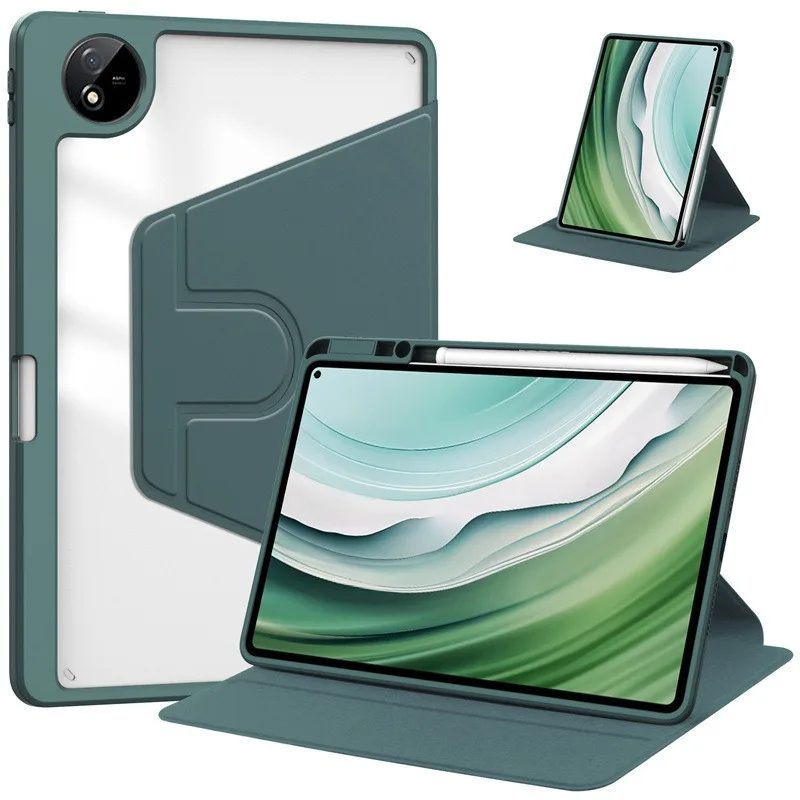 Premium Acrylic 360° Rotating Protective Tablet Case Cover