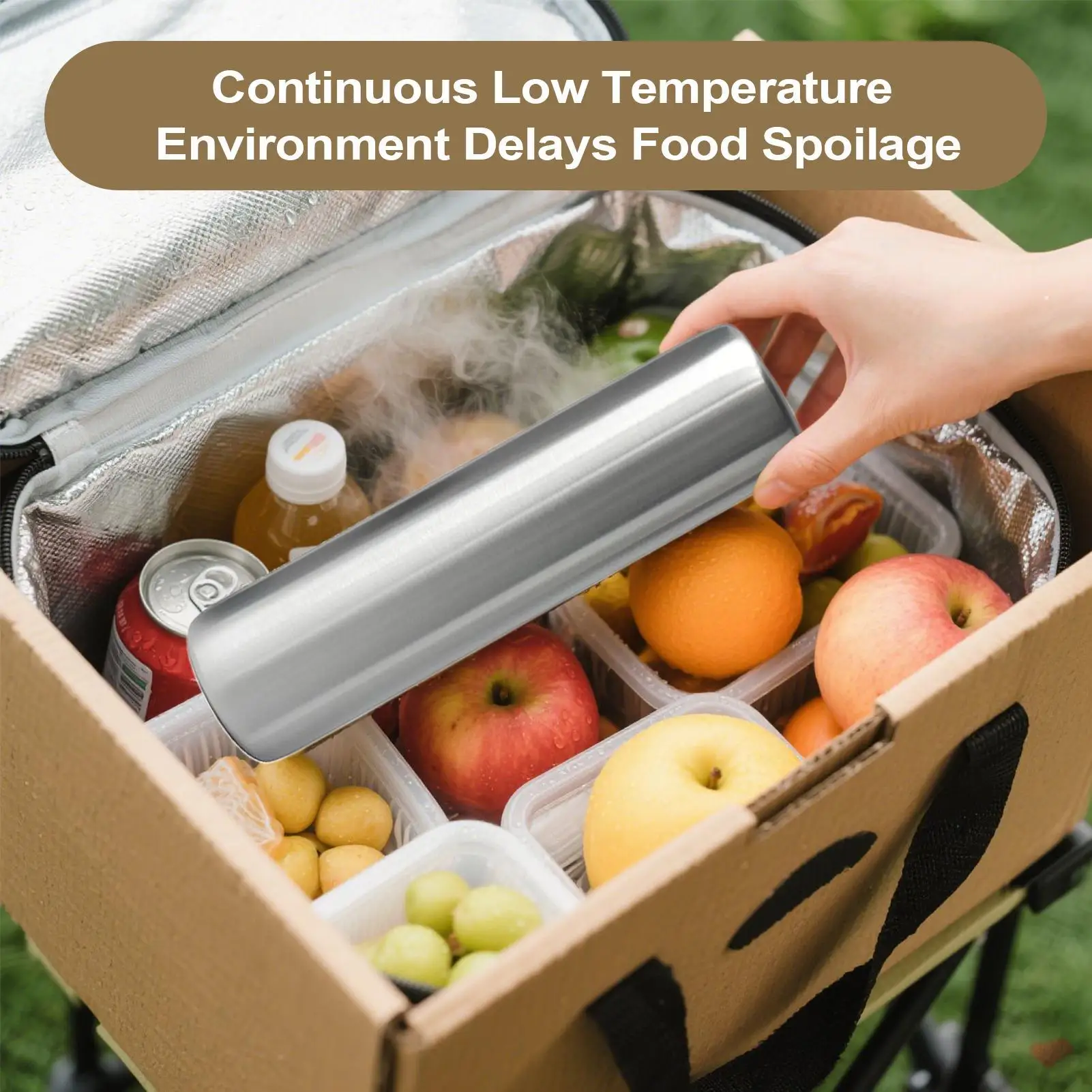 Stainless Steel Ice Cubes metal Cooling Pack Portable Cooler Rapid Freezing Metal Freezer keeping food fresh for Coffee Kitchen
