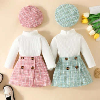 Baby/Toddler Girl Knit Outfit 1