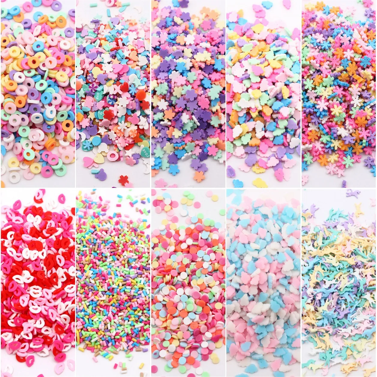 Mix Color Polymer Clay Slices Sprinkles 20g