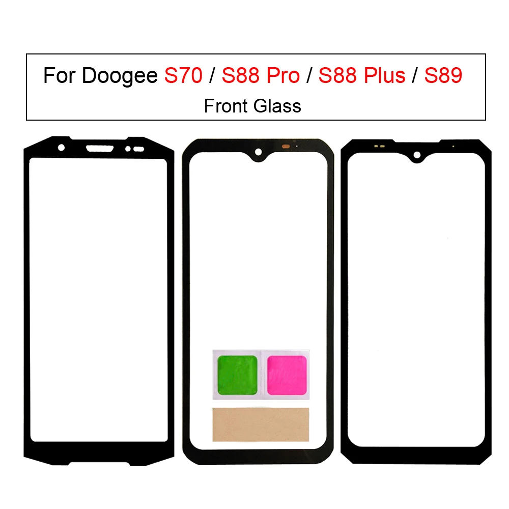 Painel Touch Screen para Doogee Substituição da Tela de Vidro S88 Pro S88 Plus S89 S70