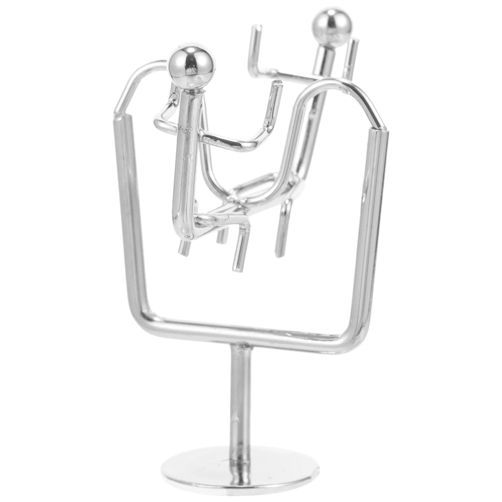 

Metal Creative Little Iron Figurine Balance Ball Swinging Pendulum Craft Metal Craft for Home Office Desktop Accessories