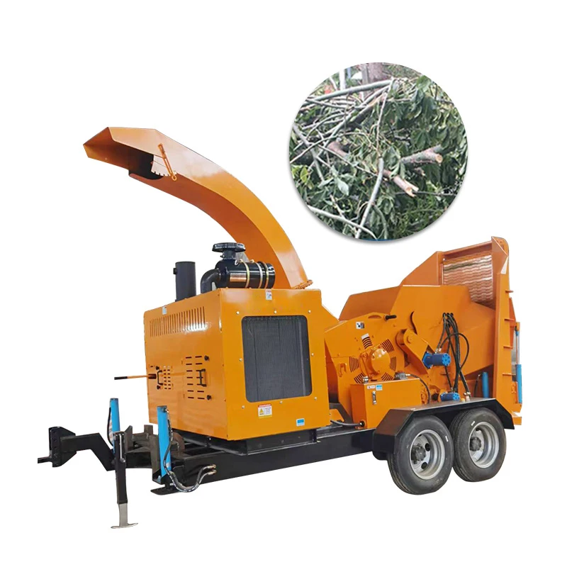 Branch Shredders Sawdust Wood Crusher Machine Tree