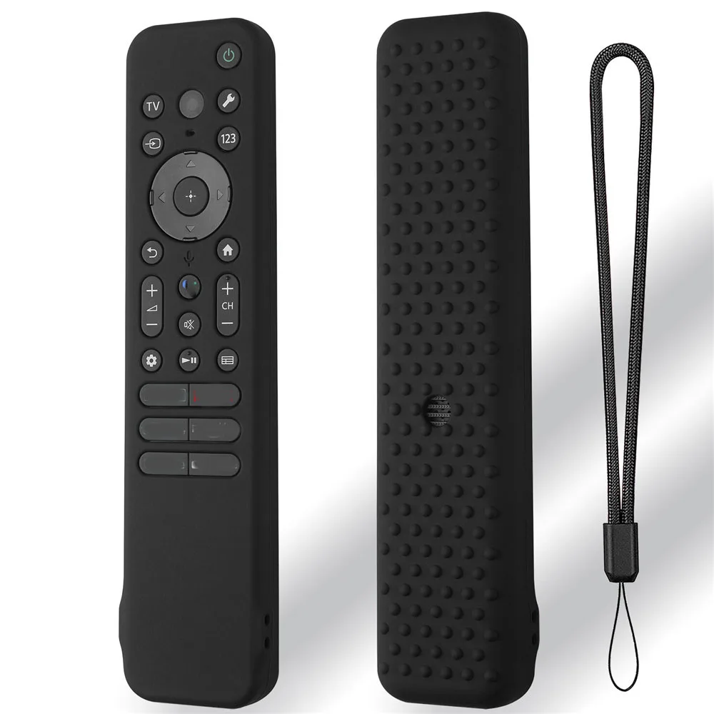 For Sony RMF-TX810U/RMF-TX811U/RMF-TX910U Remote Control Protective Silicone Case Cover Shockproof Anti-Slip Sleeve with Lanyard silicone remote case,silicone remote cover,silicone remote sleeve,remote controller cover,silicone case protector