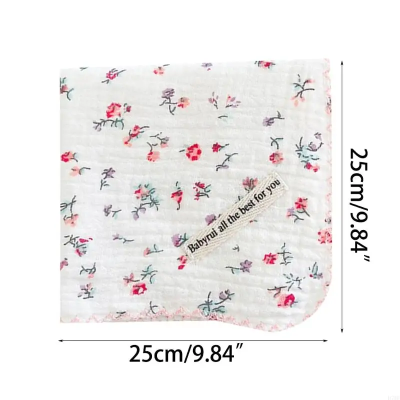 D7WF Baby Towel Thick-Layer Handkerchief Drool Bib Burp Cloth Soft Sweat Absorb Towel