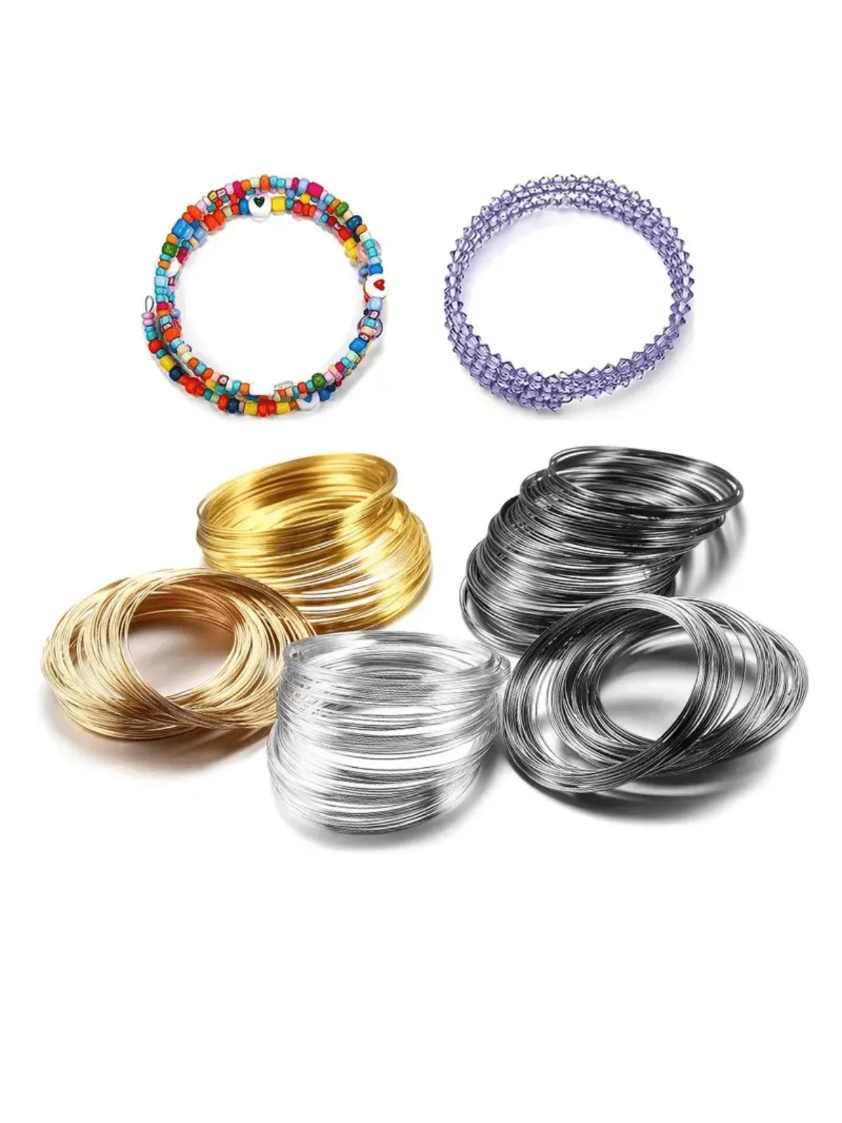 Stainless Steel Wire for Jewelry Making - 0.6mm, 50 Loops