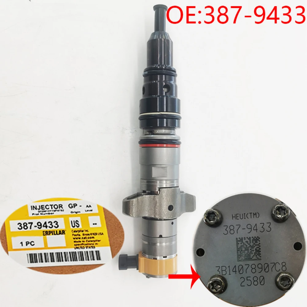 

387-9433 топливный инъектор Common rail 3879433 10R-7222 10R7222 для Caterpillar CAT C9 330D 336D E336D E330D 330C