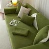 New Modern Herringbone Pattern Sofa Cushion Four Seasons Universal Anti Slip  Dust Chenille Sofa Cover Solid Color Couch Cushion 5