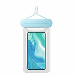 Waterproof Transparent Touch Screen Phone Bag (Blue)