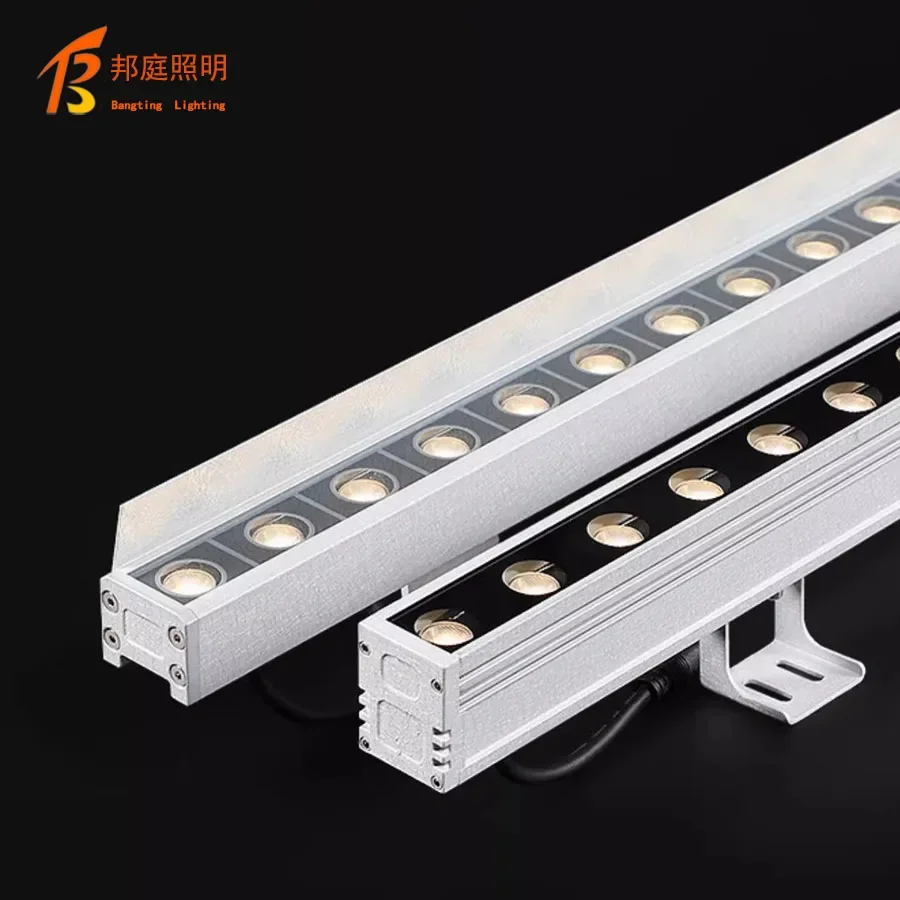 Aluminum housing color changing 12W 18W 24W 36W outdoor light dmx RGB linear LED wall washer