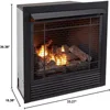 Dual Fuel Ventless Gas Fireplace Insert, Remote Control, 9 Fire Logs, Use with Natural Gas or Liquid Propane 6