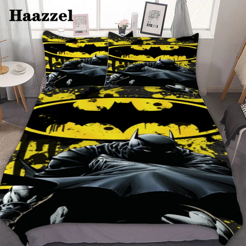 Bedding Sets Superhero Batmans US/Europe/UK Size Quilt Bed Cover Duvet Pillow Case 2-3 Pieces Adult Baby Children | Дом и сад