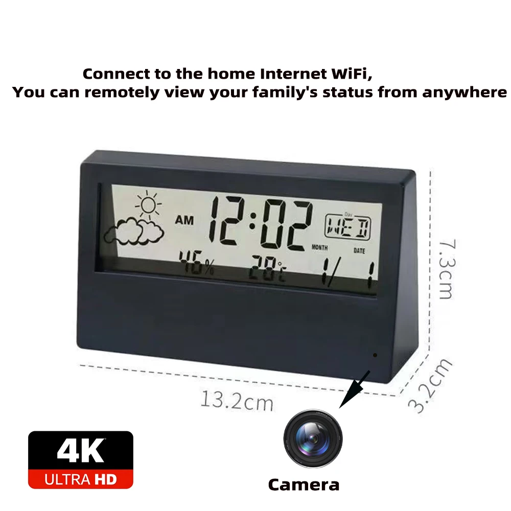 HD 4K mini WiFi camera, improved clarity, supports motion detection, remote viewing, wireless home nanny style camera 6
