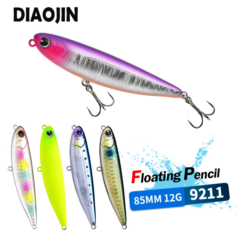 Floating Pencil Fishing Lures 85mm 12g PUGACHEV'S COBRA