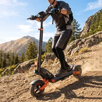 Trottinette électrique KEPOW K2MAX, autonomie 70 km, batterie 48V 20Ah, 1000W, pneus tout-terrain 10 pouces, double suspension, commandes par application, clignotants, éclairage LED, trottinette électrique pour adultes 2