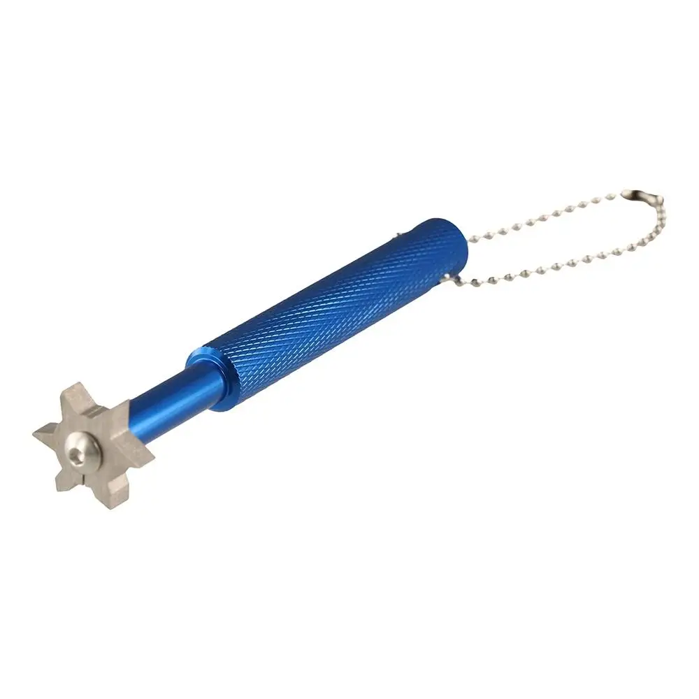 Strong Golf Club Sharpener Head Cleaning Non-Slip Golf Club Grooving Sharpening Tool 6 Colors Wedge Alloy Golf Sharpener