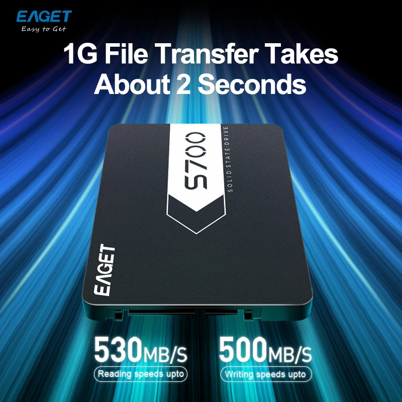Eaget S700 SSD  ϵ ̺  Ƽ ָ Ʈ, 2.5 ϵ ̺, HD SATA ũ, 128GB, 256GB, 512GB, 1TB, 2TB, 4TB