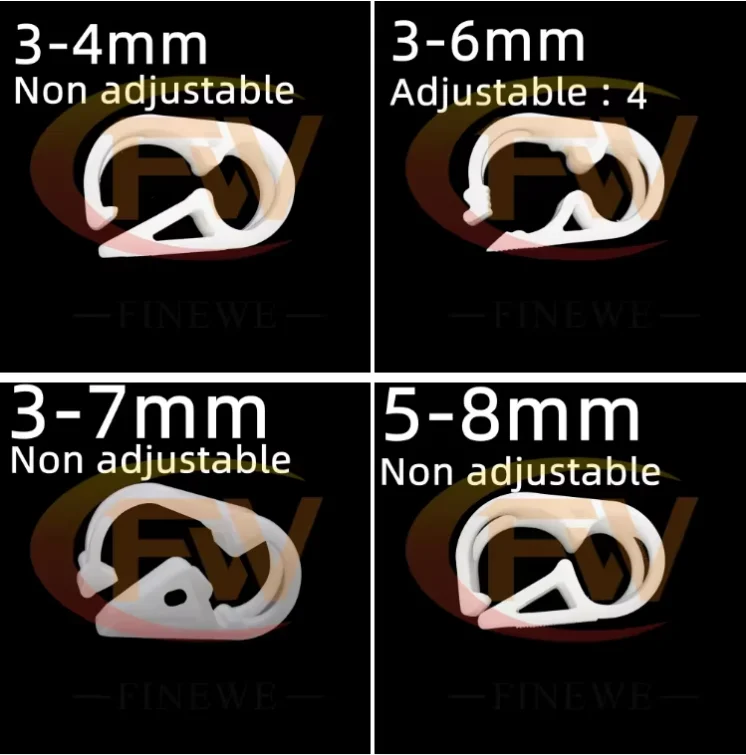 Plastic Tubing Clamps, 5 Pack 1/8"-5/32" Tube OD Flow Control Hose