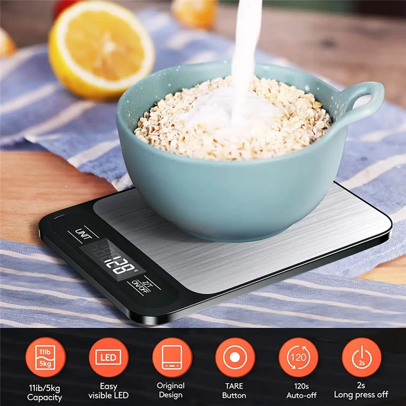 Digital Kitchen Scale for Food Ounces and Grams, Weight Loss