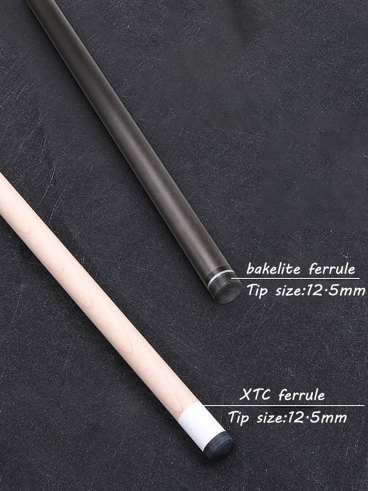 FURY-AF Professional Six/Eight/Nine-Ball Billiard Cue Pool Stick Maple/Carbon Fiber Shaft 1/2 Split 12.5mm 147cm With Extender